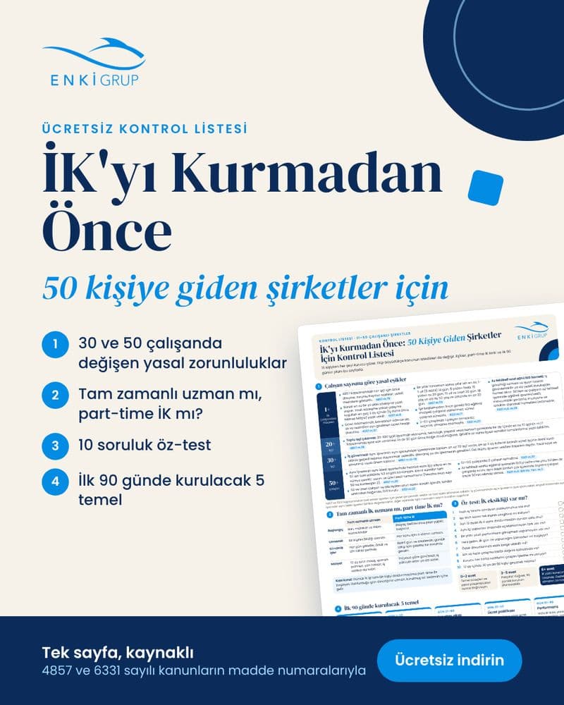 İK'yı Kurmadan Önce: 50 Kişiye Giden Şirketler İçin Kontrol Listesi kapağı